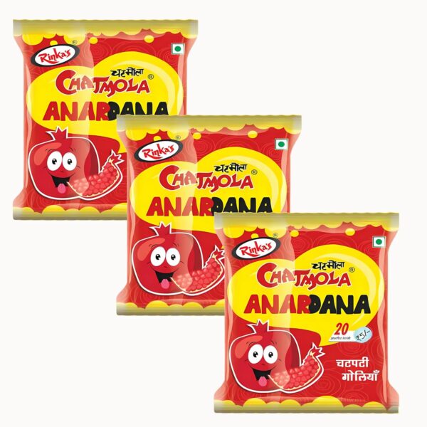 Rinka’s Chatmola Anardana – Tangy Pomegranate Digestive Candy 20 sachets