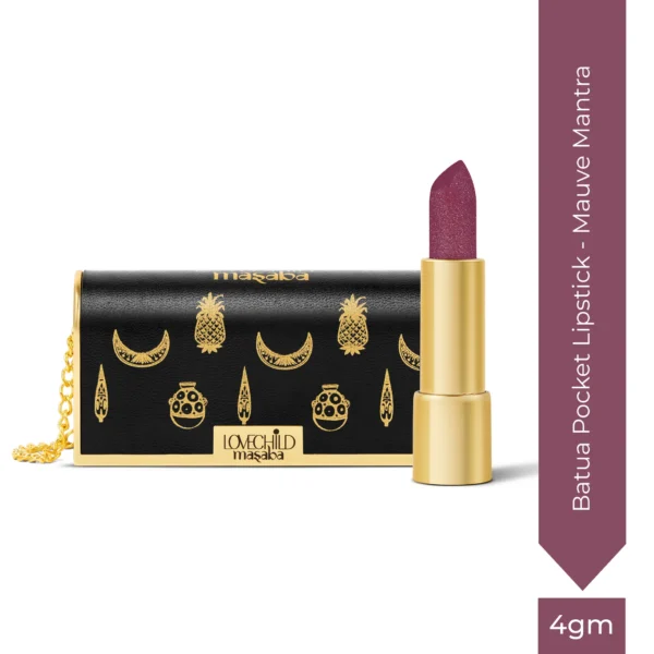 1_c58dc651-1e34-49f4-af58-2a7243ee1803.jpg Batua Pocket Lipstick - Mauve Mantra (Mauve) Rich Satin Finish With In-built Mirror