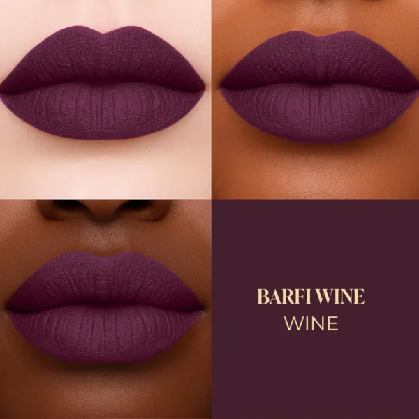 3_79a9dbe2-b068-438a-b282-c97d3289dc10.jpg-2 Batua Pocket Lipstick - Barfi Wine (Wine) Rich Satin Finish With In-built Mirror