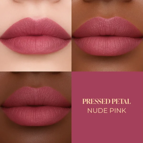 3_e94f3feb-3222-432c-abd4-0d5113f27b8b.jpg Batua Pocket Lipstick - Pressed Petal (Nude Pink) Rich Satin Finish With In-built Mirror