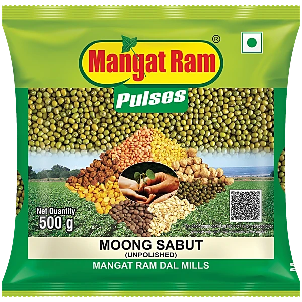 Mangat Ram Unpolished Moong (Sabut) / Green Gram.