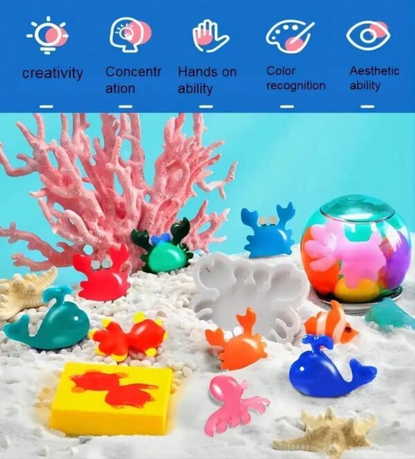Resin Magic Water ELF Toys, Creative 3D Handmade Magic Gels Toys Homemade DIY Handmade Material Kit