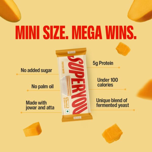 SuperYou Mini Mango Protein Wafer Bar