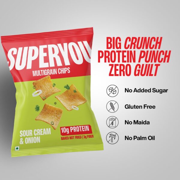 SuperYou Multigrain Sour Cream & Onion Chips