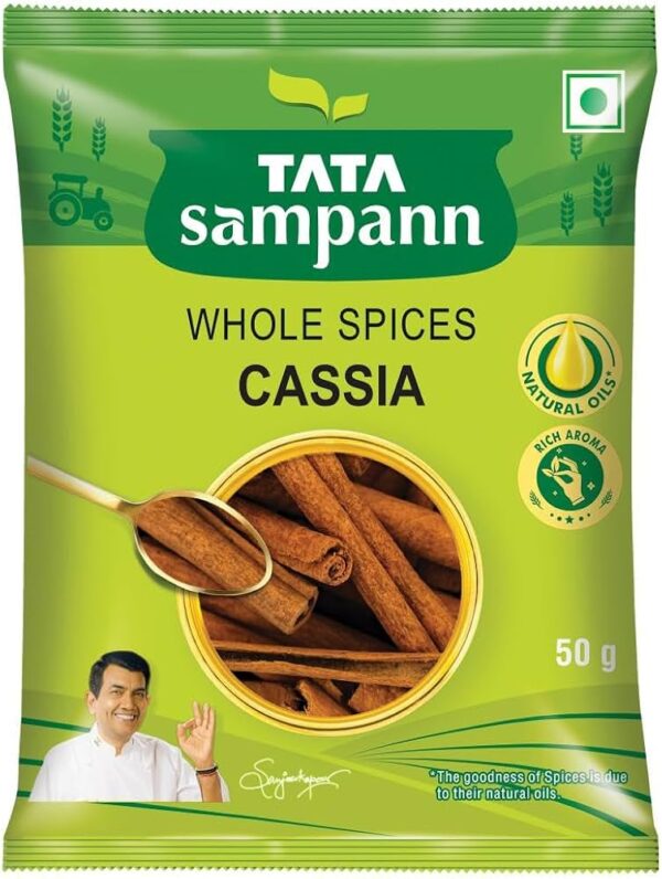 Tata Sampann Cassia Bark (Taj) Whole Cinnamon (50G)
