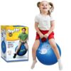 Sit And Bounce Rubber Hop Ball Jumping&Bouncing Ball For Boys Girls (Size 56Cm / 22 Inch,Multicolour)