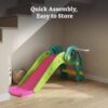 61qAohCmXeL._SL1500_ Solimo Dolphin Slide for Toddlers with Basketball Hoop (Colour: Pink & Green)
