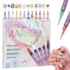 12 Colours Nail Art Pens Set | Quick Dry Waterproof Nail Polish Pens for DIY Nail Painting