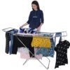 STEEL Stainless Steel Foldable Cloth Dryer Stand Double Rack [ 120x54x4 cm ]