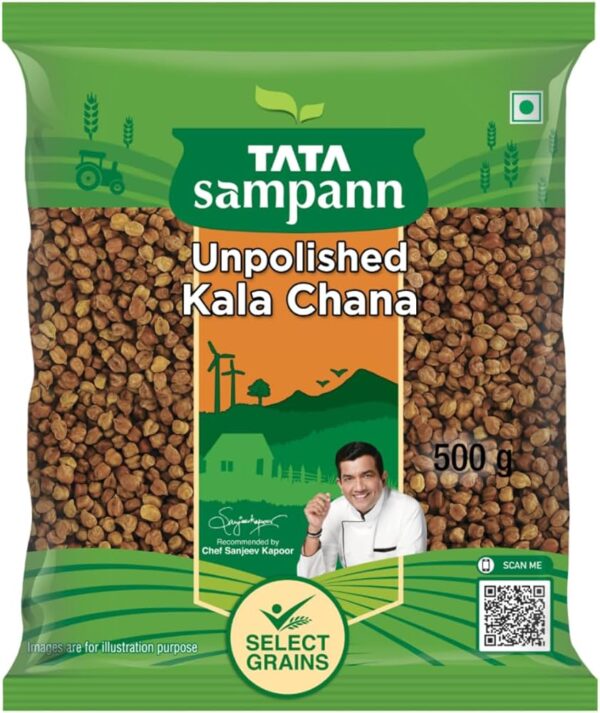 Tata Sampann Unpolished Kala Chan /  Black Chickpeas