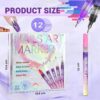 12 Colours Nail Art Pens Set | Quick Dry Waterproof Nail Polish Pens for DIY Nail Painting