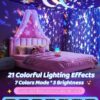 Night Light Rabbit Sky Projector for Kids – 360° Rotating Lamp with 6 Films, 5 Colours, USB Operated