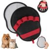Grooming Glove for Dogs & Cats Reusable Deshedding Mitt with 5-Finger ( 2Pcs )