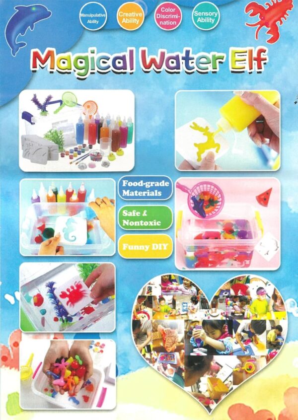 Resin Magic Water ELF Toys, Creative 3D Handmade Magic Gels Toys Homemade DIY Handmade Material Kit