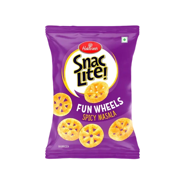 Haldiram's Snac Lite Spicy Masala Fun Wheels Namkeen