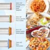 Adjustable Rolling Pin With 4 Thickness Rings, Stainless Steel Dough Roller Pizza Roller