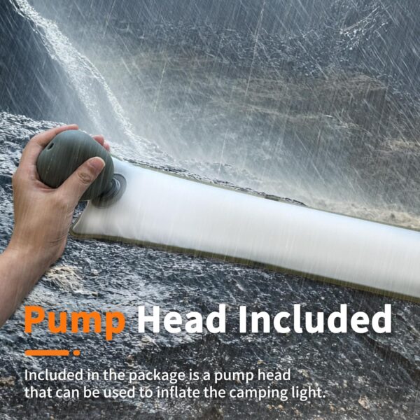 Inflatable Solar Camping Lantern,USB Rechargeable,4 Lighting Modes,IP66 Waterproof