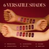 Handswatches.jpg Batua Pocket Lipstick - Crunchy Mirchi (Brownish Red) Rich Satin Finish With In-built Mirror