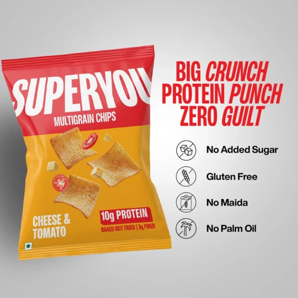SuperYou Multigrain Cheese & Tomato Chips