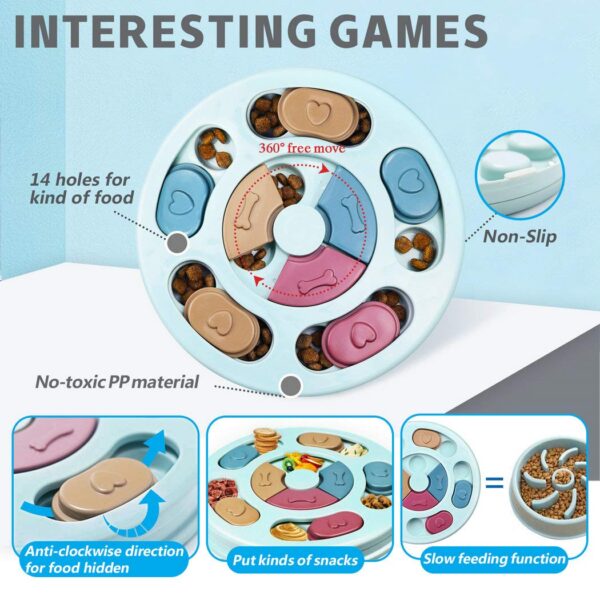 71-IRtfQiZL._SL1050_ Dog Puzzle Toys Treat Dispenser for Puppy and Cats / Slow Feeder to Aid Pets Digestion.