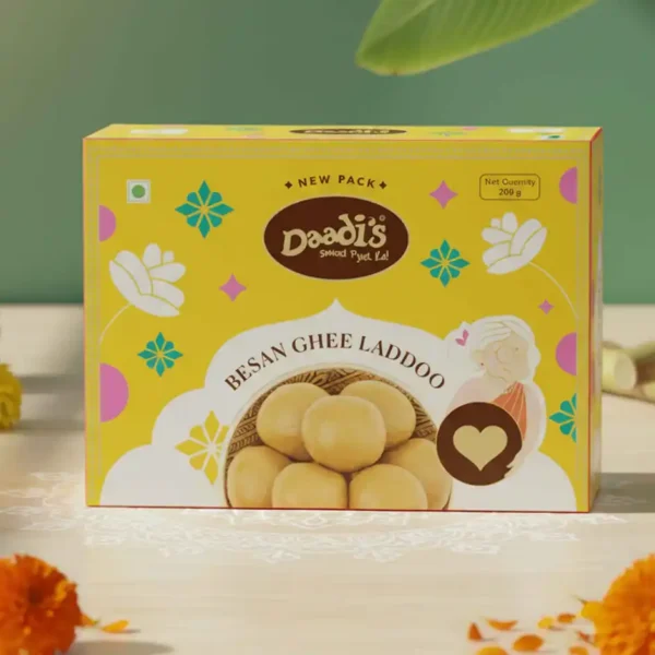 Daadi-S-Besan-Laddoo-Pure-Ghee.jpeg Daadi'S Besan Laddoo Pure Ghee (200g)