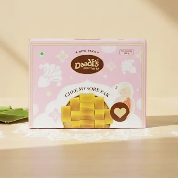 Daadi-s-Ghee-Mysore-Pak-Rich-Delicious.jpeg Daadi's Ghee Mysore Pak | Rich & Delicious (200g)