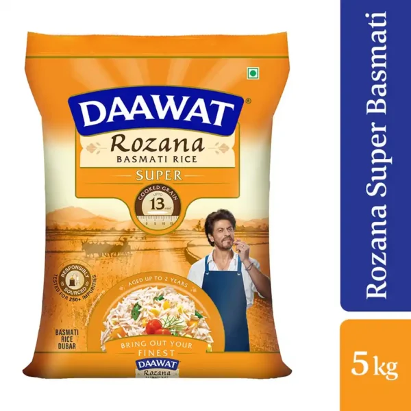 Daawat-Rozana-Super-Basmati-Rice-Medium-Grain.jpeg Daawat Rozana Super Basmati Rice | Medium Grain (5kg)