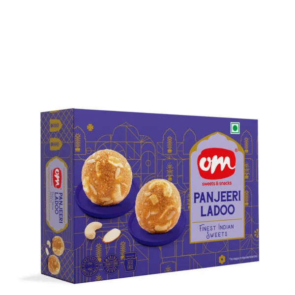 Panjeeri_Ladoo.png Dry Fruit Panjeeri Laddu by Om Sweets (400g)