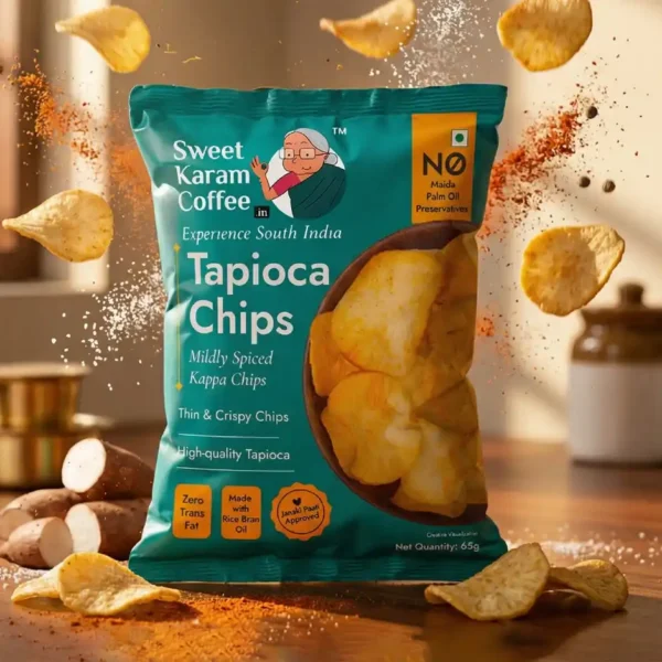 Sweet-Karam-Coffee-Classic-Tapioca-Chips-No-Palm-Oil.jpeg Sweet Karam Coffee Classic Tapioca Chips | No Palm Oil (65g)