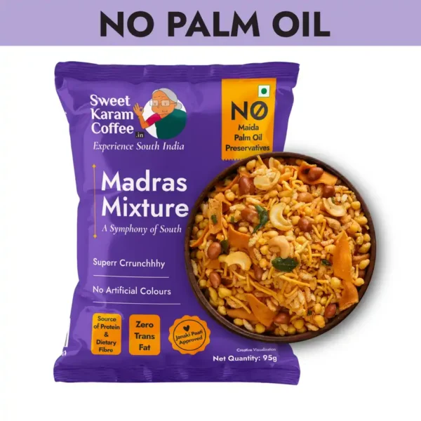 Sweet-Karam-Coffee-Special-Madras-Mixture-No-Palm-Oil-No-Preservatives.jpeg Sweet Karam Coffee Special Madras Mixture | No Palm Oil, No Preservatives (95g)