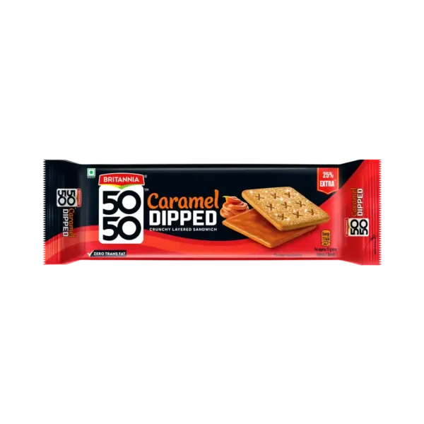 Britannia-5050-Caramel-Dipped-Sandwich-Biscuit.jpeg Britannia 5050 Caramel Dipped Sandwich Biscuit (150g)
