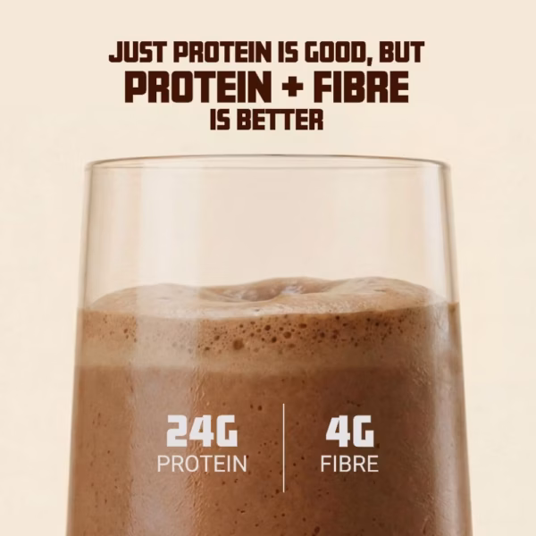 51QVv60KNNL._SL1000_ Horlicks Protein Powder 1 Kg Pack| 24g Protein | 4g Fibre|Chocolate Flavour |28 Daily Use Sachets | Fermented Yeast Isolate | Gut-Friendly Protein | Complete | For Men & Women