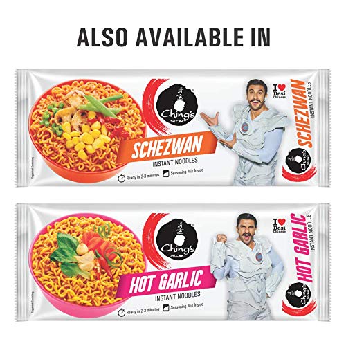 51m6ABuN2EL Ching’s Secret Manchurian Instant Noodles, Desi Chinese Noodles, Vegetarian, 240g (Pack of 4)