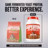 61001z2OA5L._SL1080_ Superyou Pro Fermented Yeast Protein Isolate Chocolate 1kg | 24g Protein/Serve | Vegan, No Bloat, Heat-Stable | Easy to Digest | Gut Friendly | PDCAAS of 1