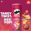 619IAVFsZgL._SX679_ Pringles Tangy Tomato Twist 102 Gram | Potato Chips | Tangy Tomato With A Twist Of Sweet & Spicy Salsa Flavour | Crispy Snack | Crunchy Snack Food For Movies, Games & More | On-The-Go Can - Tomato