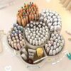 619kMBIyAEL._SX679_ AccuPrints Sumiko 360 Degree Rotating Pen Holder Desk School Study Stationery Gift for Students Organiser with Pen and Pencil Holders Pen and Pencil Stationary Storage Plastic Storage Box (WHITE)