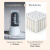 Phitku Crystal Roll On with Charcoal Extract | Natural Alum | Brightens Dark Underarms, Controls Body Odour | Fragrance-Free & Alcohol Free | Men & Women | 100g