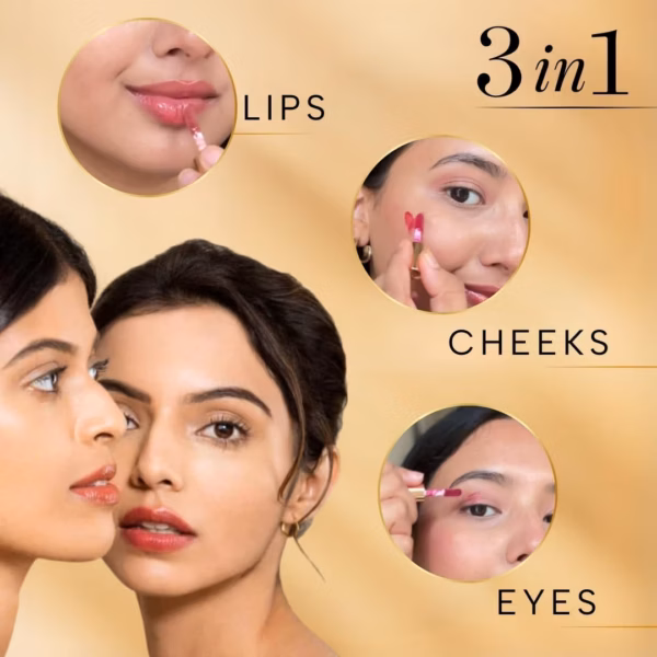 RAS Luxury Oils Tinted Lip Balm Gift Set For Women | 6 Mini Shades for Luscious Lips & Cheeks | Nourishing Formula with Shea Butter & Jojoba Oil