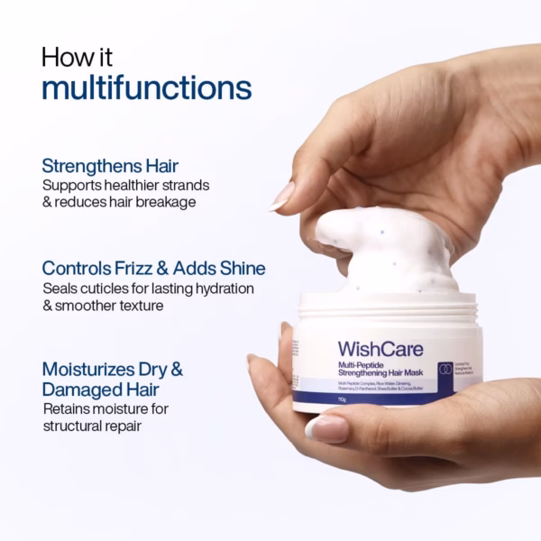 WishCare Strengthening Hair Mask for Frizzy, Dry & Damaged Hair, 110 gm