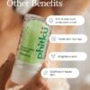 Phitku Crystal Roll On with Aloe Vera | Natural Alum | Brightens Dark Underarms, Kills Bacteria | Fragrance-Free & Alcohol Free | Men & Women | 100g