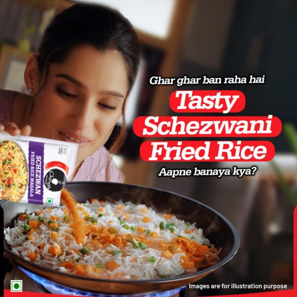 61w2thx+UBL._SL1000_ Ching’s Secret Desi Chinese Schezwan Fried Rice Masala, 100g, Authentic Schezwan Flavour, Easy To Cook, Meal Kit, Cooks in 4/5Mins, 1 Pouch Serves 4, Pack of 5 Single Use Pouches