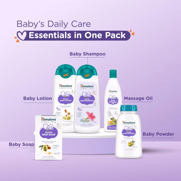 Himalaya Baby Gift Pack of 5 items | with Baby Soap, Shampoo, Cream, Lotion, Rash Cream | No.1 Doctor Prescribed | Gentle, Safe & Researched for baby's skin & hair