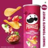 71CFGnloknL._SX679_ Pringles Tangy Tomato Twist 102 Gram | Potato Chips | Tangy Tomato With A Twist Of Sweet & Spicy Salsa Flavour | Crispy Snack | Crunchy Snack Food For Movies, Games & More | On-The-Go Can - Tomato