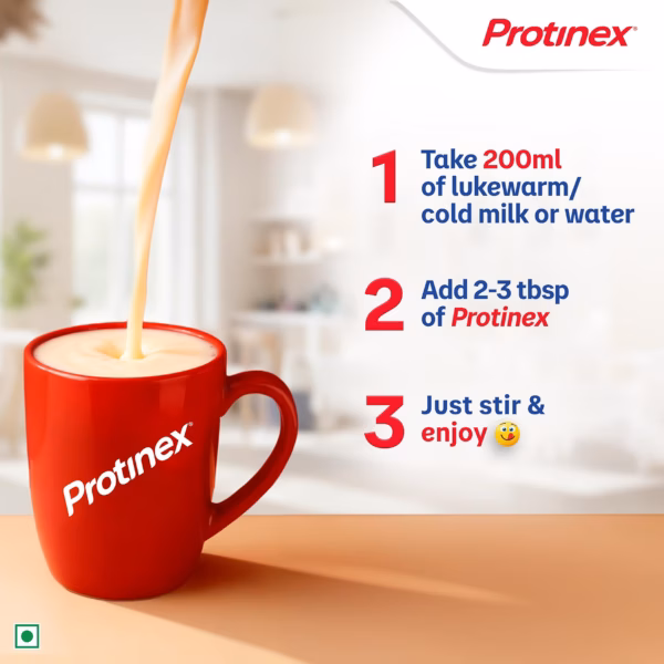 71EMk1kd2qL._SL1500_ Protinex Creamy Vanilla, 1 Kg | Get 40% daily protein requirement for strong muscles when prepared with 200ml milk | High Protein | Zero Added Sugar | Nutritional Drink for Men and Women