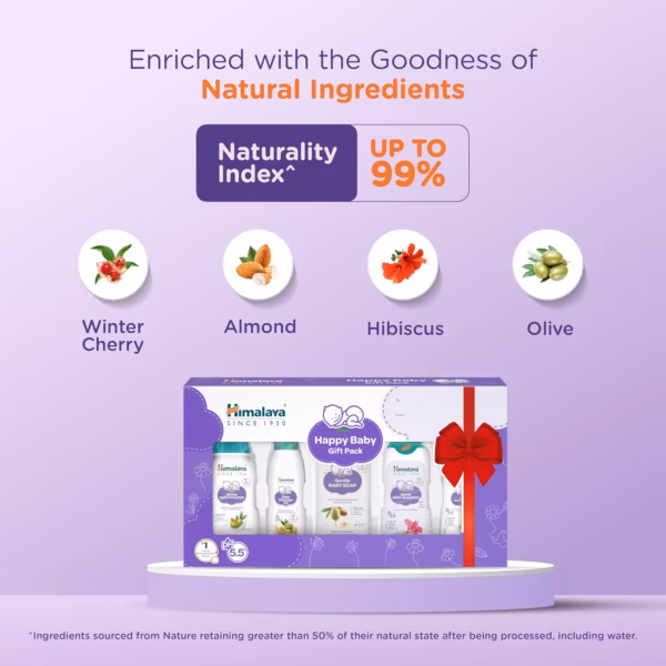 Himalaya Baby Gift Pack of 5 items | with Baby Soap, Shampoo, Cream, Lotion, Rash Cream | No.1 Doctor Prescribed | Gentle, Safe & Researched for baby's skin & hair