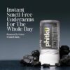 Phitku Crystal Roll On with Charcoal Extract | Natural Alum | Brightens Dark Underarms, Controls Body Odour | Fragrance-Free & Alcohol Free | Men & Women | 100g