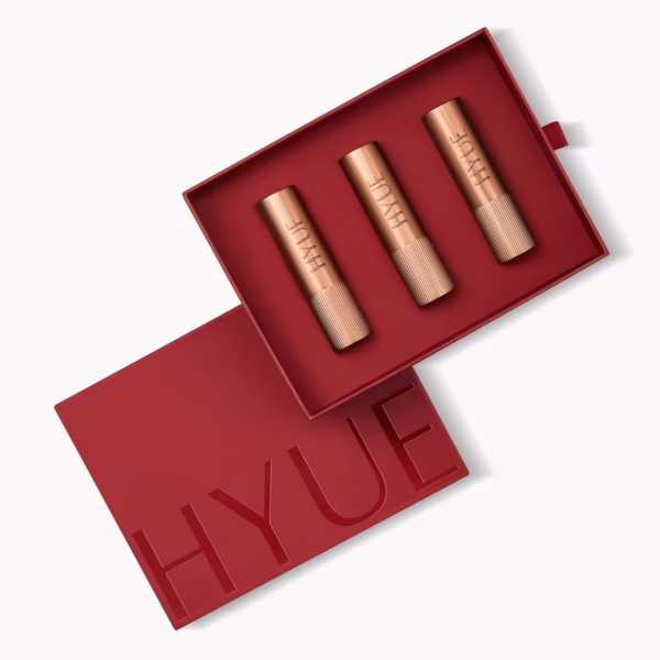 71toSR4uTCL._SL1500_ HYUE Velvette Kiss Gift Set - In Crimson | 12.6 gm | Feather Light & Powder Matte Finish | Long-Wear Intense Color | With Jojoba, Almond & Gooseberry Extracts | Smudge-Proof & Travel-Friendly