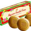 71wjNwiCDXL._SX679_PIbundle-3,TopRight,0,0_SX679SY481SH20_ Mysore Sandalwood & Saffron Soaps For Bath, Chandan & Kesar Bath Soap, Skin Brightening Soap For Men & Women 450g (150 gm x 3)