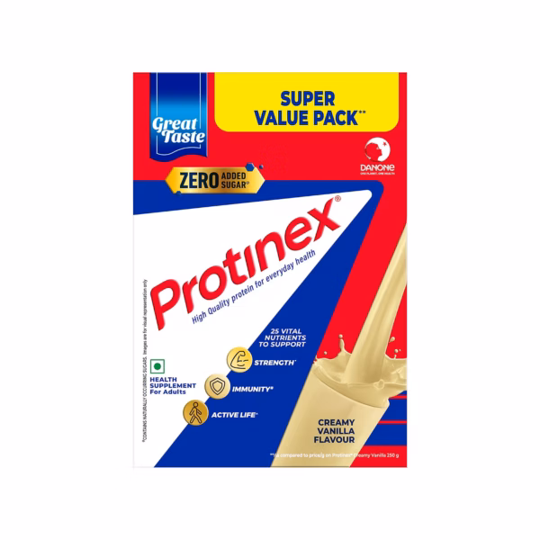 Protinex Creamy Vanilla, 1 Kg | Get 40% daily protein requirement for strong muscles when prepared with 200ml milk | High Protein | Zero Added Sugar | Nutritional Drink for Men and Women