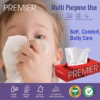 Premier 2-Ply Box Face Tissue Papers – 100 Pulls per Box (Pack of 4, 400 Pulls, 800 Sheets) –Ultra Soft, Gentle & Highly Absorbent Facial Tissues for Home, Office, Car & Travel | Red